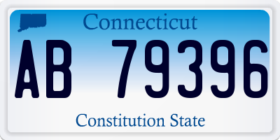 CT license plate AB79396