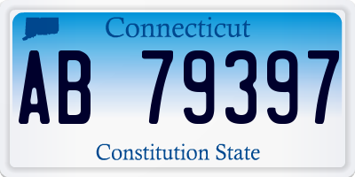 CT license plate AB79397