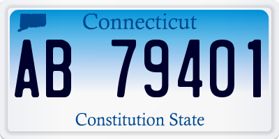 CT license plate AB79401