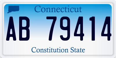 CT license plate AB79414