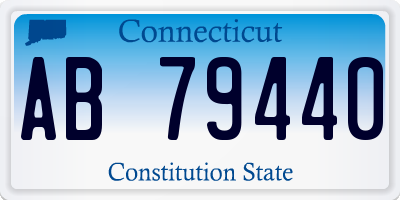 CT license plate AB79440