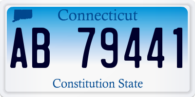 CT license plate AB79441