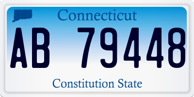 CT license plate AB79448