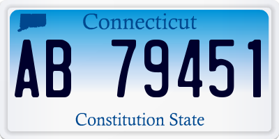 CT license plate AB79451