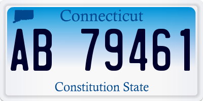 CT license plate AB79461