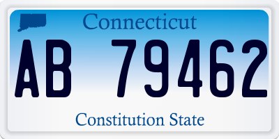 CT license plate AB79462