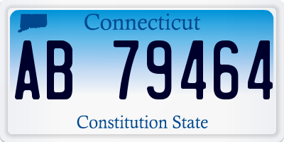 CT license plate AB79464