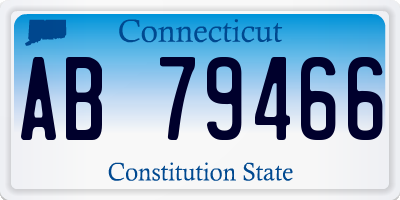 CT license plate AB79466