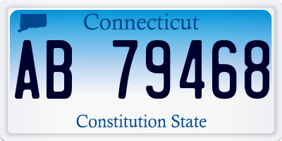 CT license plate AB79468