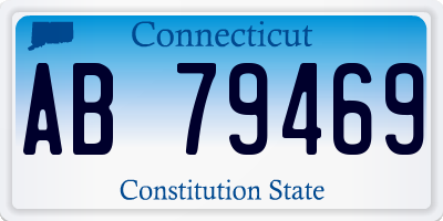 CT license plate AB79469