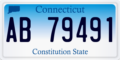 CT license plate AB79491