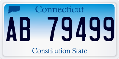 CT license plate AB79499