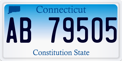 CT license plate AB79505