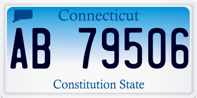 CT license plate AB79506