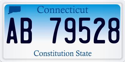 CT license plate AB79528