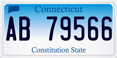 CT license plate AB79566