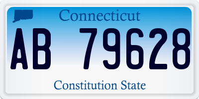 CT license plate AB79628