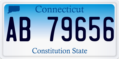 CT license plate AB79656