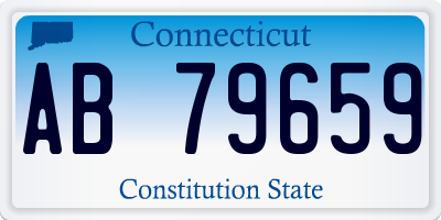 CT license plate AB79659