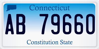 CT license plate AB79660