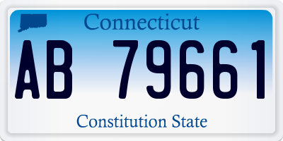 CT license plate AB79661