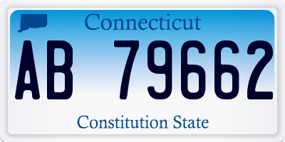 CT license plate AB79662