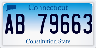 CT license plate AB79663