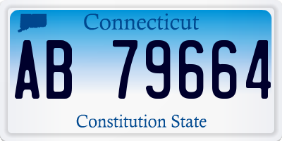 CT license plate AB79664