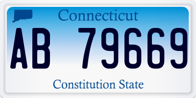 CT license plate AB79669
