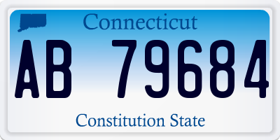 CT license plate AB79684