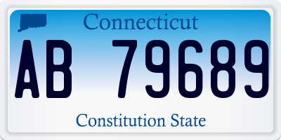 CT license plate AB79689