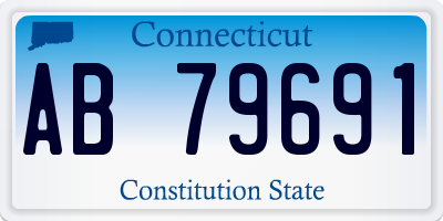 CT license plate AB79691