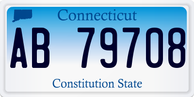 CT license plate AB79708