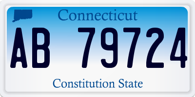 CT license plate AB79724