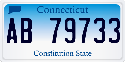 CT license plate AB79733