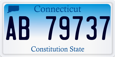 CT license plate AB79737