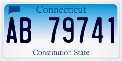 CT license plate AB79741