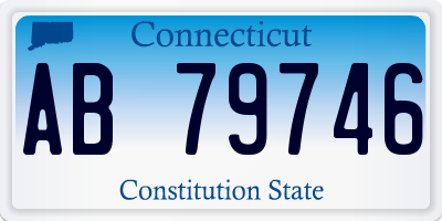 CT license plate AB79746