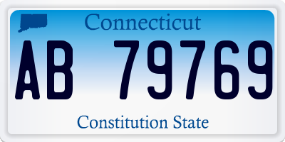 CT license plate AB79769