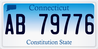 CT license plate AB79776