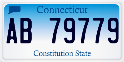 CT license plate AB79779