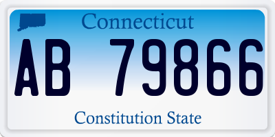 CT license plate AB79866