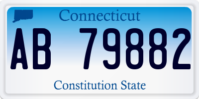 CT license plate AB79882