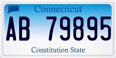 CT license plate AB79895