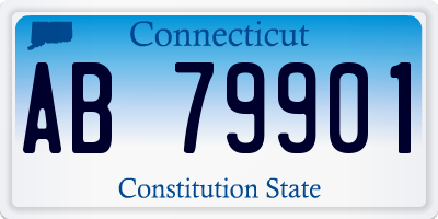 CT license plate AB79901