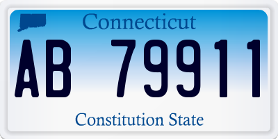 CT license plate AB79911