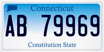 CT license plate AB79969