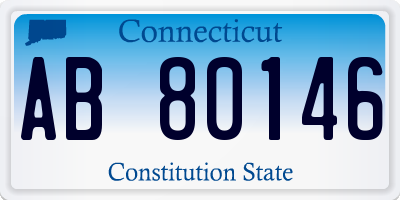 CT license plate AB80146