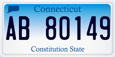 CT license plate AB80149