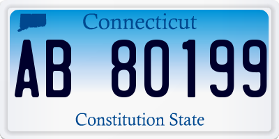 CT license plate AB80199